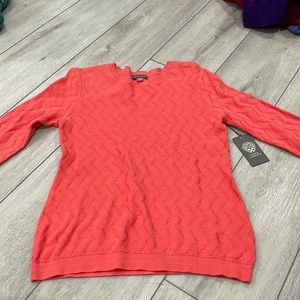 Vince camuto peach sweater
